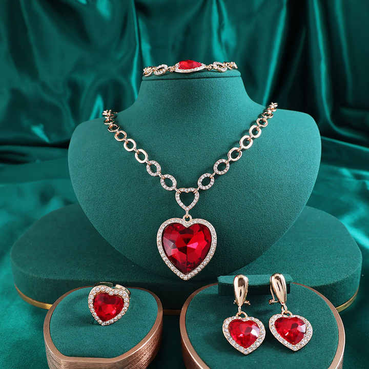 Hot Selling Alloy Rhinestone 18k Gold Plated Expensive Jewelry Set Pakistani Bridal Jewelry Sets Fashion Jewelry Sets