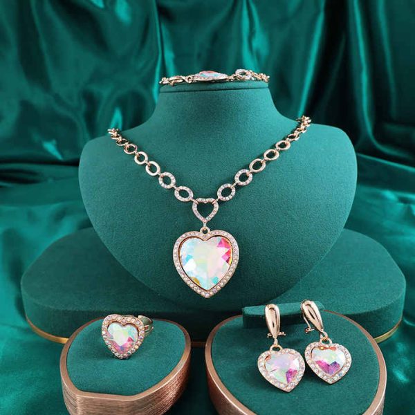 Hot Selling Alloy Rhinestone 18k Gold Plated Expensive Jewelry Set Pakistani Bridal Jewelry Sets Fashion Jewelry Sets