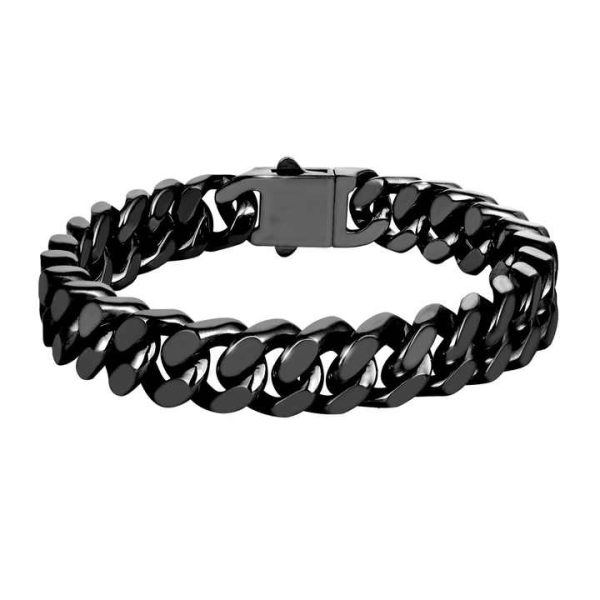 Wholesale Popular Simple Custom High Quality Cuban Chain Hip-Hop Fastness Stainless Steel Bracelet for Men's Jewelry Gifts