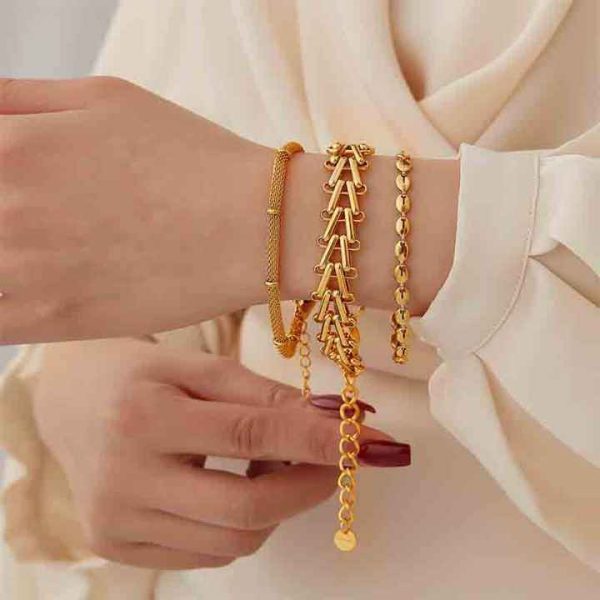 YW Fashionable Bracelet Wholesale New Style Chain Stainless Steel Bracelets for Women