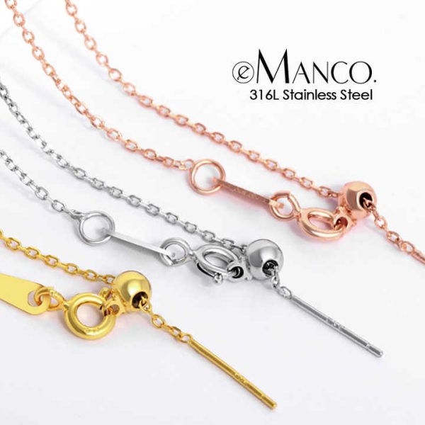 EManco 316L Stainless Steel Adjustable DIY Link Chain Bracelet Top Quality Low Price Fashion Jewelry Manufacturer