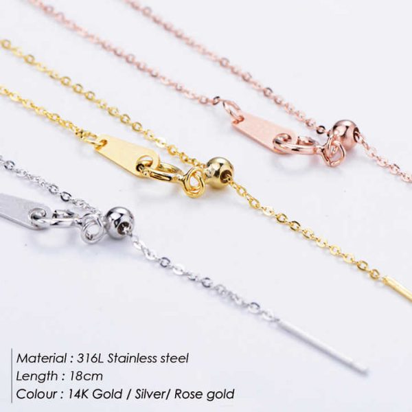 EManco 316L Stainless Steel Adjustable DIY Link Chain Bracelet Top Quality Low Price Fashion Jewelry Manufacturer