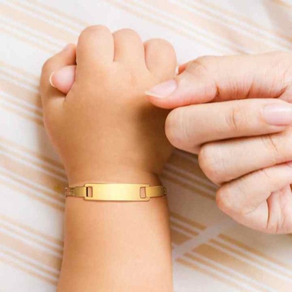 Children's Minimalist 18K Gold Plated Blank Snake Chain Fine Stainless Steel Fashion Bracelet Bangle Jewelry for Women Wholesale