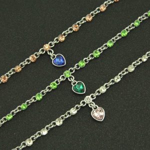 Hot Sale Vintage Crystal Wedding Jewelry for Women 3 Types of Gold Chain Bracelet Water Drop Cubic Zircon Fashion Link Bracelets