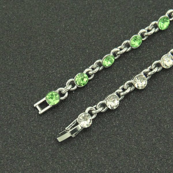 Hot Sale Vintage Crystal Wedding Jewelry for Women 3 Types of Gold Chain Bracelet Water Drop Cubic Zircon Fashion Link Bracelets