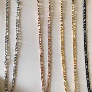 Trendy 5mm Figaro Chain Bracelet for Men 316 Stainless Steel Durable Gift for Father or Boy