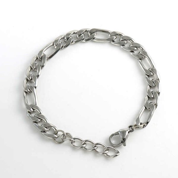 Unisex Wrist Jewelry Gold Plated Cuban Link Chain Bracelet Personalized Bracelet Stainless Steel Bracelets for Women Men