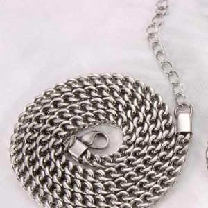 Hip Hop Style Adjustable Stainless Steel Gold Plated Link Chain Bracelet for Men and Women