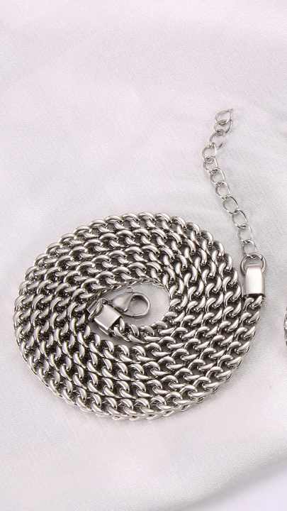 Hip Hop Style Adjustable Stainless Steel Gold Plated Link Chain Bracelet for Men and Women