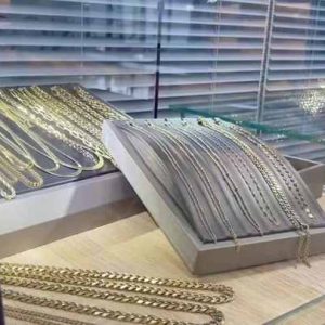 Stainless Steel O-Shape Geometric Chain Bracelet for Women - Gold Plated Adjustable Punk Jewelry