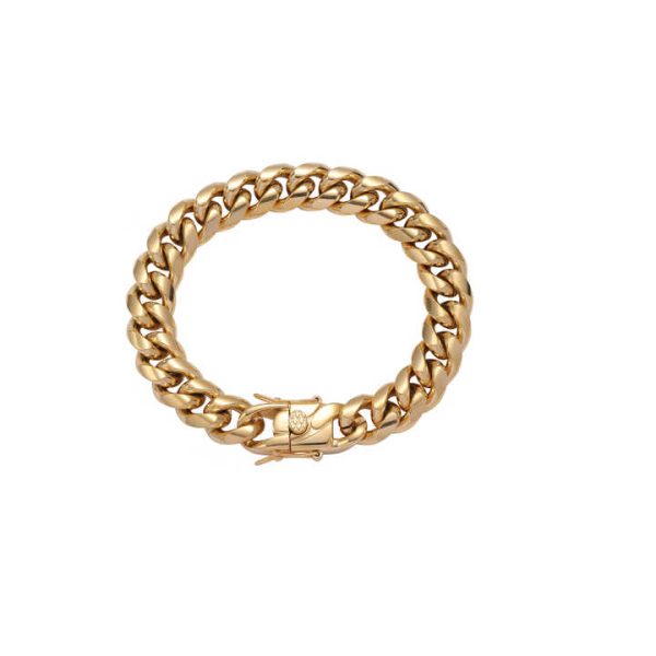SB003 6mm 8mm 10mm 12mm 14mm 18mm Stainless Steel Cuban Link Bracelet Hip Hop Chain Bracelet