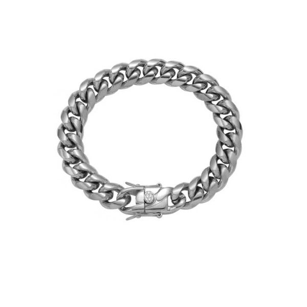 SB003 6mm 8mm 10mm 12mm 14mm 18mm Stainless Steel Cuban Link Bracelet Hip Hop Chain Bracelet