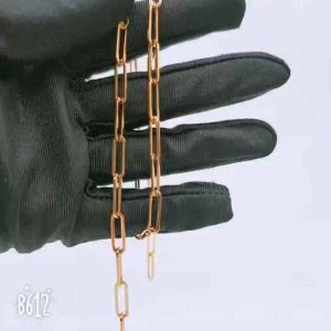 Trendy Stainless Steel Paperclip Link Chain Bracelet for Women - Gold Rose Gold Silver Adjustable Bold Jewelry