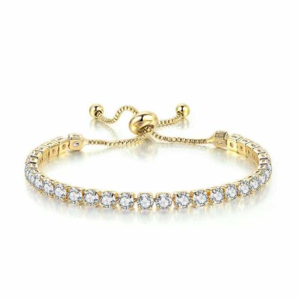 New Fashion 29 Color Crystal Bracelet CZ Bracelet Women's Adjustable Hip-Hop Chain Bracelet Best Jewelry Valentine's Day Gift