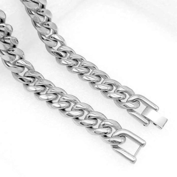 High Quality 5 6 8 10 12 14mm Stainless Steel Cuban Link Bracelet for Men Non-Tarnish Mens Jewelry Trendy Gift Idea