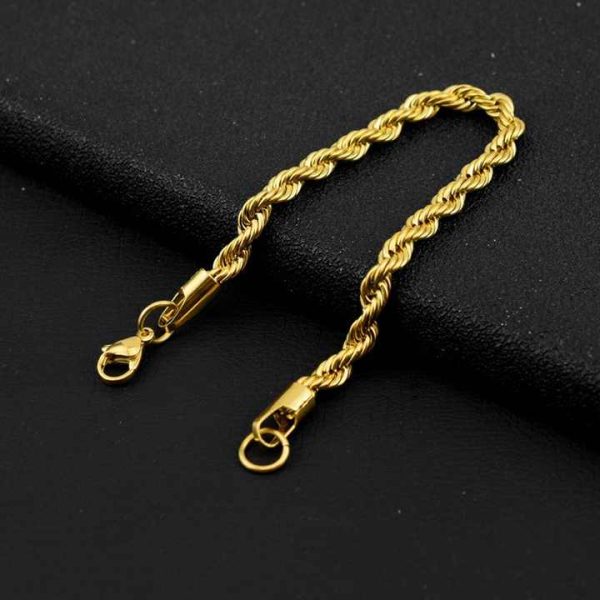 Fashion Jewelry Stainless Steel Bracelets Cuban Chain Bangle Classic Minimalist Chain Bracelets