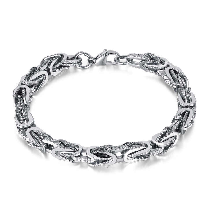 Retro Hip Hop Style Hand Decorated European American Street Fashion Male Personality Bracelet Fashion Chain Link Bracelets
