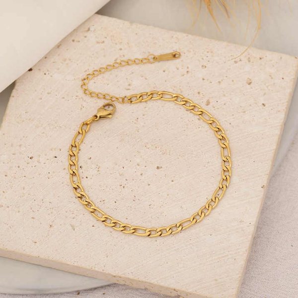 2025 Fashion Chain Bracelet 18K Gold Plated Chain Bracelets Stainless Steel Bracelet Jewelry for Women Girls