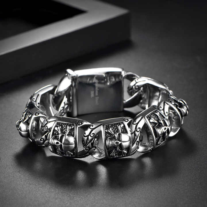 Wholesale Stainless Steel Hip Hop 13MM Fashion Jewelry Link Chain Men Bracelets & Bangles Gift for Father"s Day