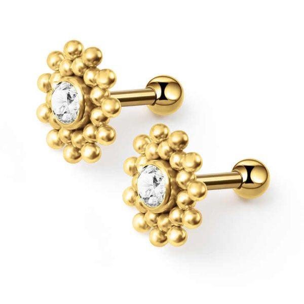 2024 New Zircon Earrings Lip Nails Body Piercing Jewelry Online Wholesale