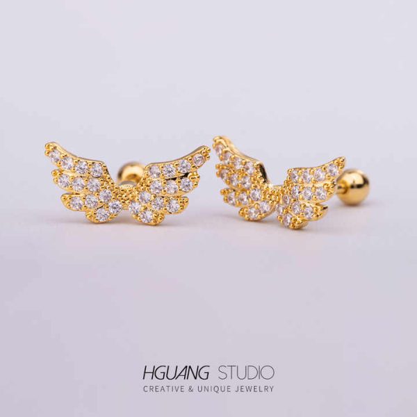 316L Stainless Steel 18K Gold-plated Earrings Piercing Jewelry Earrings for Women
