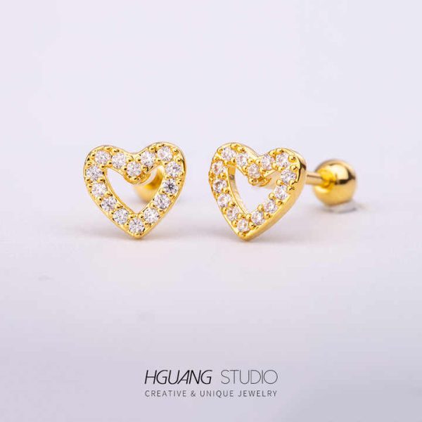 316L Stainless Steel 18K Gold-plated Earrings Piercing Jewelry Earrings for Women