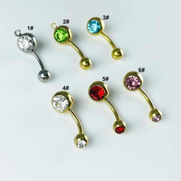 Wholesale Custom Body Belly Rings Navel Piercing Jewelry for Gifts and Parties
