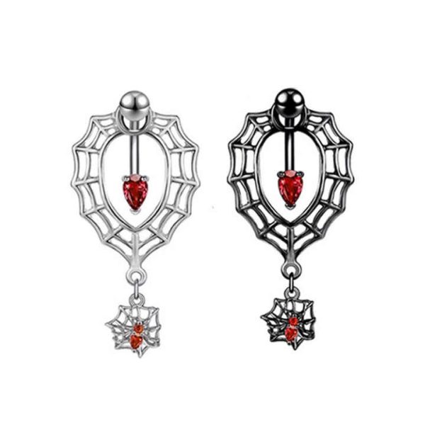New Stainless Steel Navel Zircon Navel Ring Buckle Piercing Jewelry