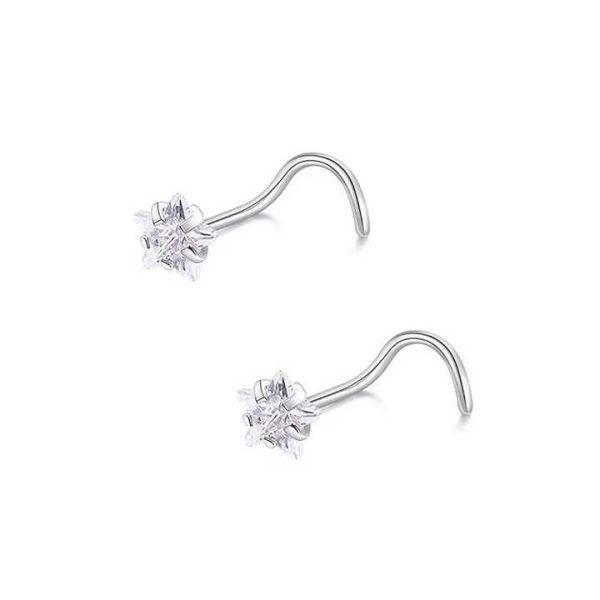 Nose Piercing Jewelry Crystal Nose Bone Ring 20G Body Piercing Jewelry Stainless Steel Jewelry for Women Men