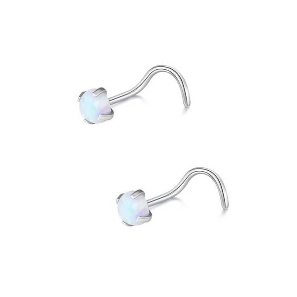 Nose Piercing Jewelry Crystal Nose Bone Ring 20G Body Piercing Jewelry Stainless Steel Jewelry for Women Men