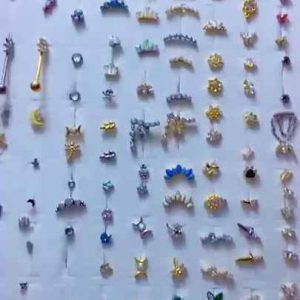Implant-Grade Titanium Labret Top Nose Septum Belly Ring Helix Cartilage Earring Punk Piercing Jewelry