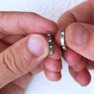 Trendy Titanium Stainless Steel Belly Button Ring with Zircon Opal Crystal Heart Body Jewelry for Women