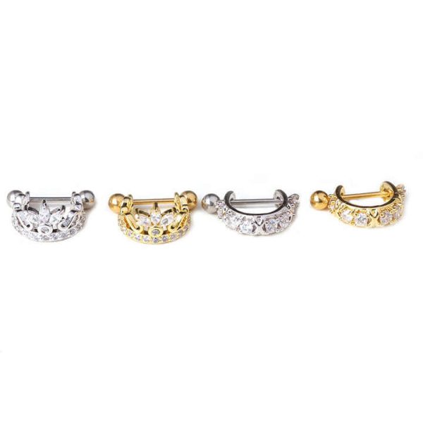 Stainless Steel Ear Piercing Barbell With Cz Hoop Cartilage Helix Daith Rook Lobe Earring Ear Piercing Jewelry 1Pcs