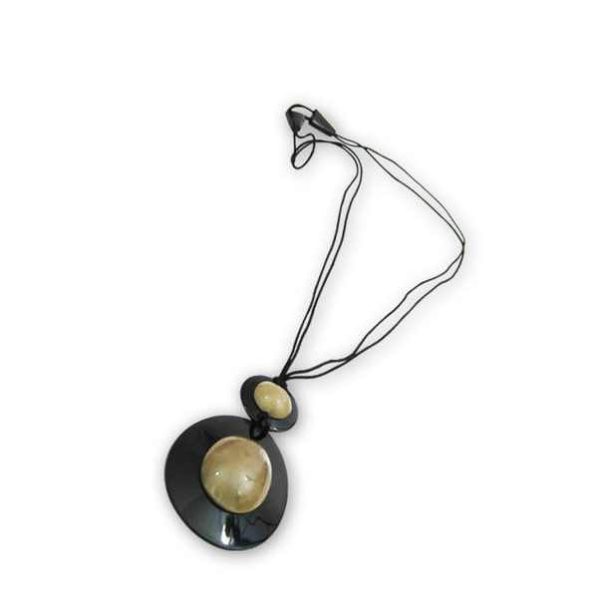Natural Color Buffalo Horn Jewelry Pendant Necklace for Customized Size Cheap Price with Handmade Hot Sale