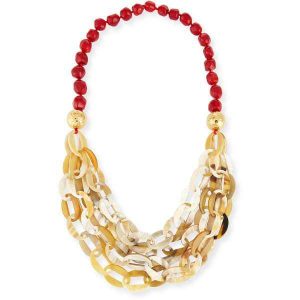 Best Buffalo Horn Necklace Color Women Handmade Buffalo Horn Fashion Long for Handmade Shinny Polished