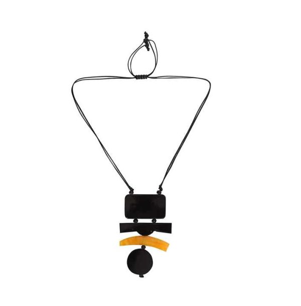 Best Buffalo Horn Necklace Color Women Handmade Buffalo Horn Fashion Long for Handmade Shinny Polished