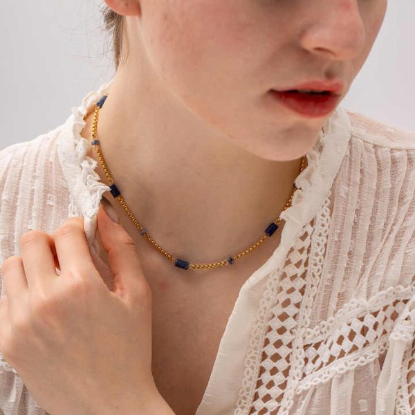 Natural Jewelry Necklace Sets Adjustable Sterling Silver Luxury Zircon Gold Collarbone Necklaces