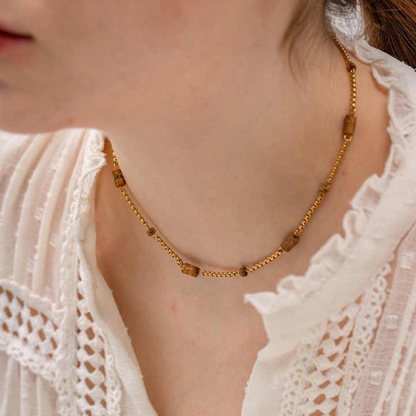 Natural Jewelry Necklace Sets Adjustable Sterling Silver Luxury Zircon Gold Collarbone Necklaces