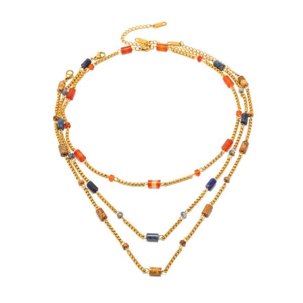 Natural Jewelry Necklace Sets Adjustable Sterling Silver Luxury Zircon Gold Collarbone Necklaces