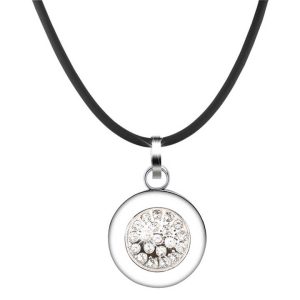 D029 Power Ion Balance Crystal Fashion Power Hologram Tourmaline Germaium Necklace