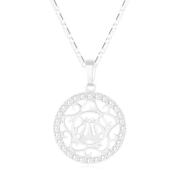Fashion Arab Muslim Allah Necklace Pendant Moroccan Style Hollow Design Jewelry Women Male