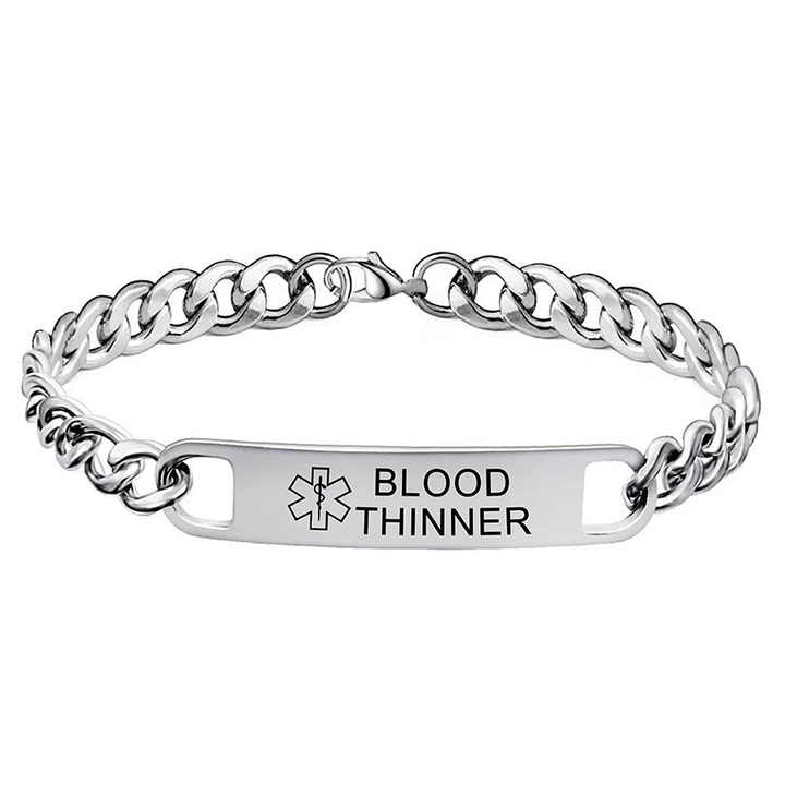 Bracelet Wholesale Life Star Medical logo Stainless Steel Holiday Gift Engraved Titanium Bracelet