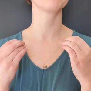 Vintage Stainless Steel Mustard Seed Pendant Necklace for Women - Inspirational Mother's Day and Anniversary Gift