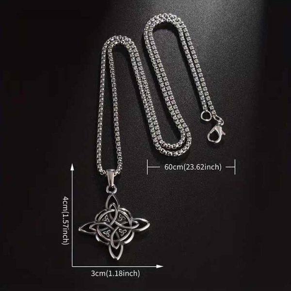 Hip Hop Style Retro Pendant, Hip Hop Trend All Titanium Steel Necklace Male Hand Jewelry