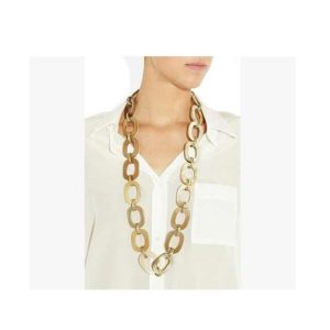 Handmade Classic Horn Power Necklace with Customizable Sizes for Women and Men