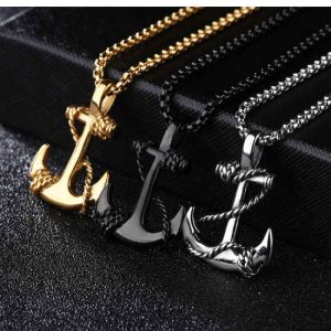 Customizable Stainless Steel Cross Pendant Necklace for Men, Hip Hop Street Fashion Jewelry with Shell Accent Adjustable Chain