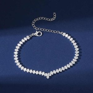 Adjustable Alloy Rhinestone Zirconia Charm Bracelets for Women Beach Wear Fashion Design Gold Plated Party Gifts
