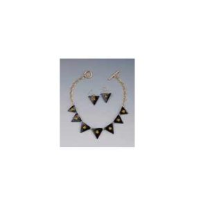 Classic Buffalo Horn Necklace and Earring Set for Women | Customizable Jewelry Gift with Unique Design