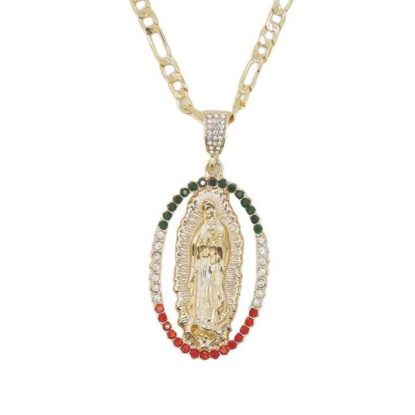 Europe and the United States Cross-border Manufacturers Directly Supply the Virgin Mary Series Pendant Necklace