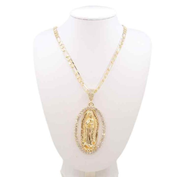 Europe and the United States Cross-border Manufacturers Directly Supply the Virgin Mary Series Pendant Necklace